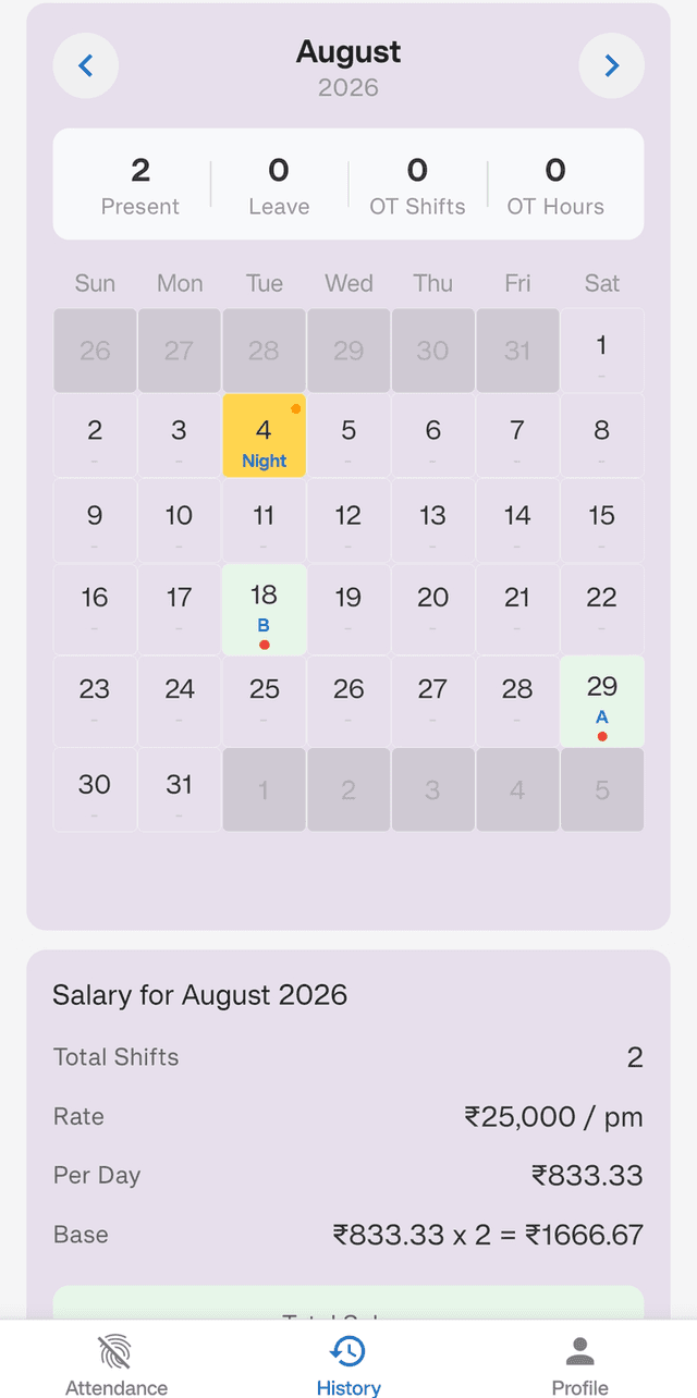 Employee app